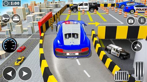 Multilevel Advance Car Parking Police Car Driving Crane Mode Parking