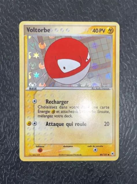 CARTE POKEMON VOLTORBE 80 101 Holo Reverse Ex Legendes Oubliées Exc