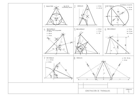 LÁMINAS EPVA 4º ESO LÁMINA 05 Construcción de triángulos Blog de EPVA