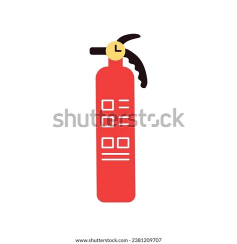 Fire Extinguisher Color Icon Portable Fire Fighting Stock Vector Royalty Free 2381209707