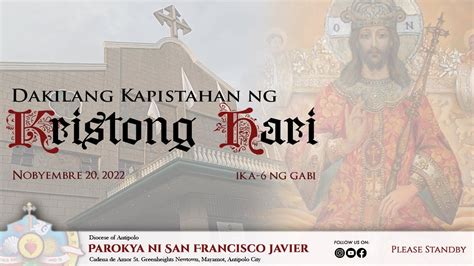 Dakilang Kapistahan Ng Pagkahari Ng Panginoong Hesukristo Sa Sanlibutan