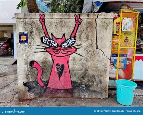 Beautiful Street Art in Bandra Mumbai Editorial Photography - Image of ...