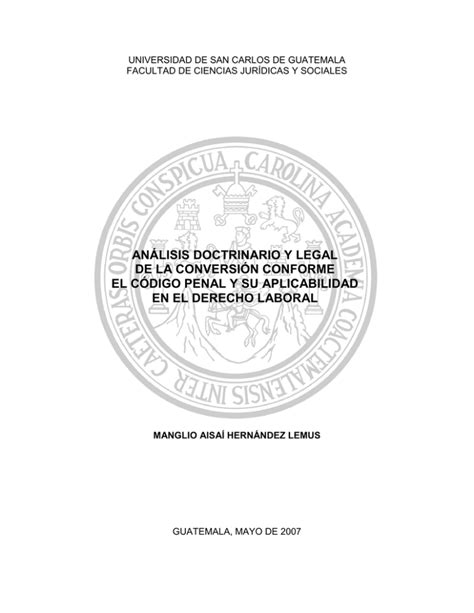 An Lisis Doctrinario Y Legal De La Conversi N Conforme El