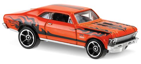 68 Chevy® Nova™ In Orange Hw Flames Car Collector Hot Wheels