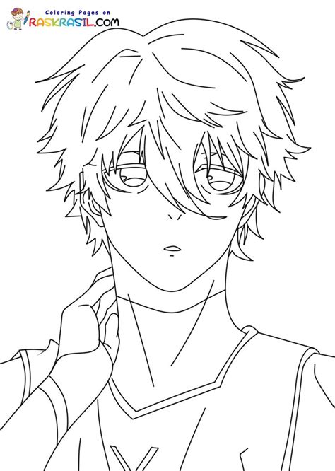 Raskrasil Blue Lock Coloring Pages Anime Face Drawing Anime