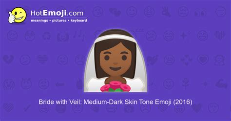 👰🏾 Bride with Veil Emoji with Medium-Dark Skin Tone Meaning