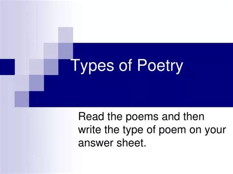 Ppt Types Of Poetry Powerpoint Presentation Free Download Id 4230748