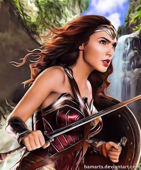 Wonder Woman Gal Gadot Detail By Bamarts On Deviantart