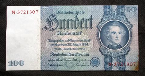 Old Banknote Of Germany Reichsmark Berlin Justus Von Liebig N