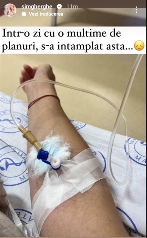 Simona Gherghe De Urgen La Spital Ce A Ap Rut Pe Contul Ei De