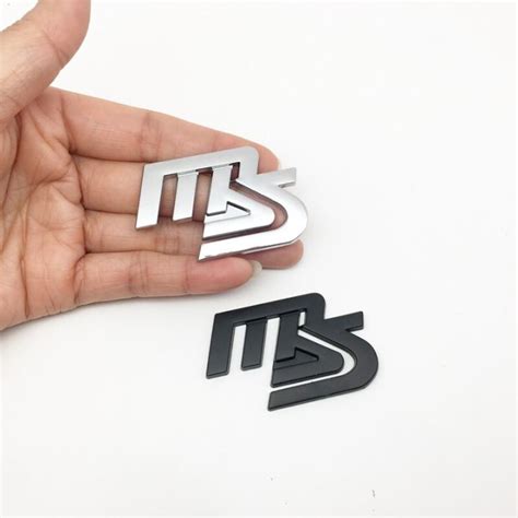 Car Styling D Ms Logo Emblem Badge Car Sticker For Mazda Speed Ms Cx