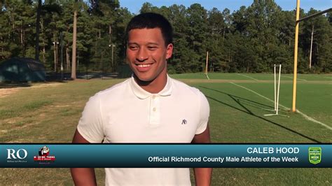 Caleb Hood Official Richmond County Male Athlete Of The Week 91619