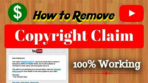 How To Remove Copyright Claim On Youtube Youtube