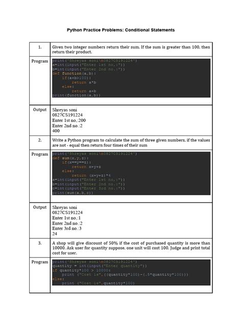 Conditional Statement Pdf Function Mathematics