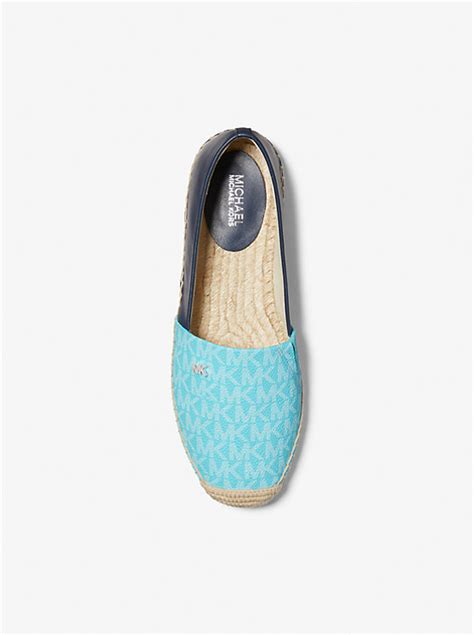 Kendrick Logo And Leather Slip On Espadrille Michael Kors