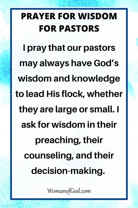 Powerful Prayers For Pastors