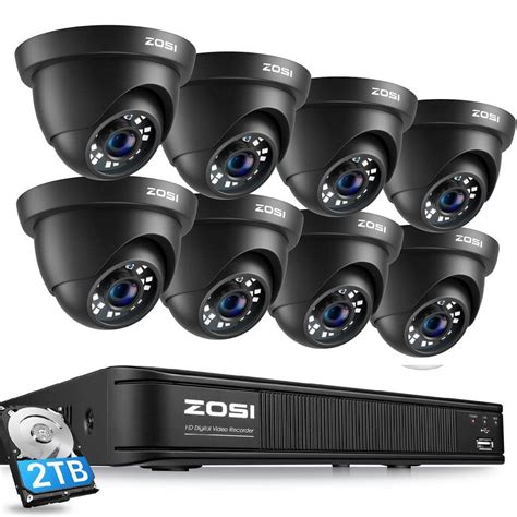 Zosi Channel Mp Lite Tb Dvr Security Camera System With P