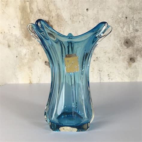 Vintage Vase By Fratelli Toso Murano Italy 1950s Vintage Vases Vase