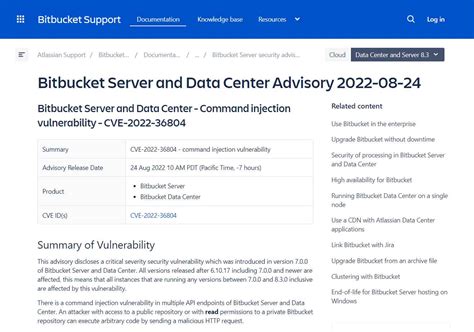 Critical Vulnerability In Bitbucket Servers And Data Centers