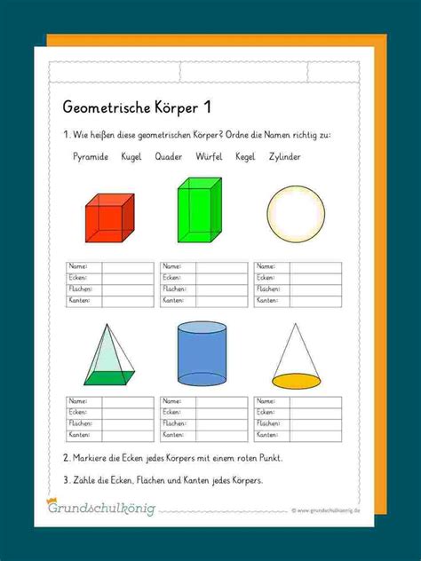 Geometric Shapes And Colors Worksheet