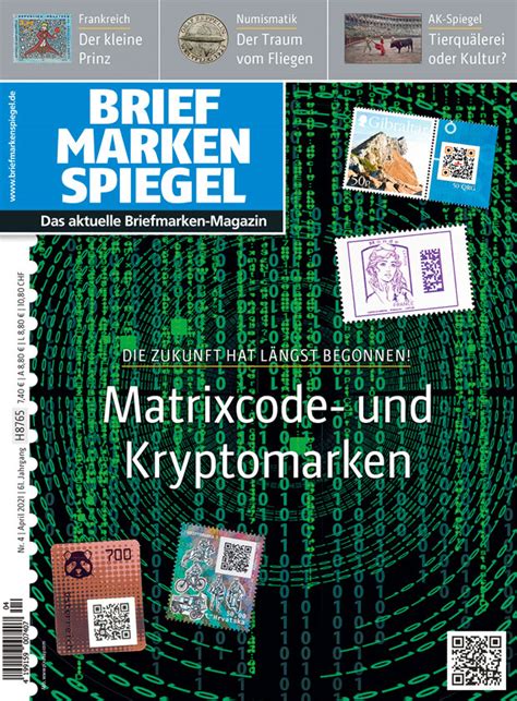 Inhalt Briefmarken Spiegel Im April Philapress Online