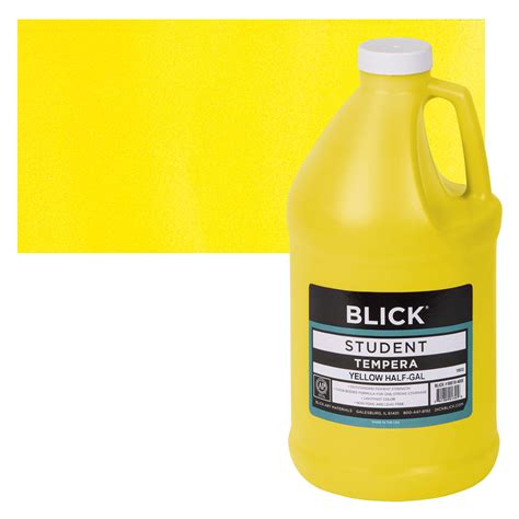 Blick Student Grade Tempera Yellow Half Gallon Blick Art Materials