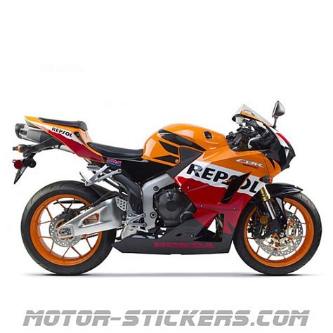 Repsol HRC CBR Motorbike Racing Decal Set 30 Stickers CBR600RR