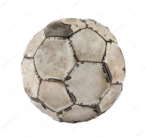 Old soccer ball with clipping path Stock Photo by ©sqback 26745183