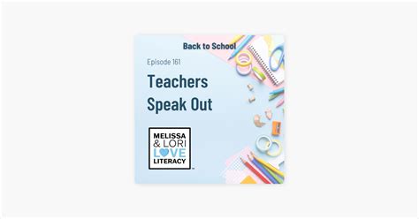 Melissa Lori Love Literacy Ep 162 Back To School Teachers