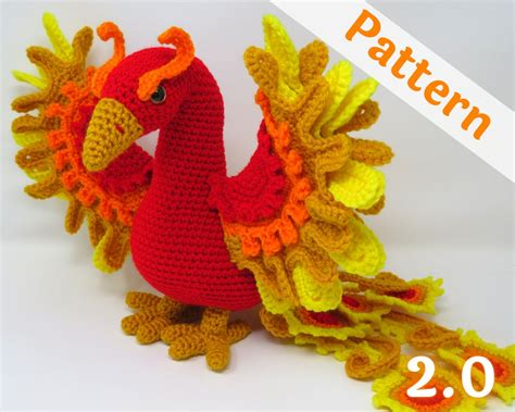 Phoenix Crochet Pattern Ember Printable Pdf Etsy Canada