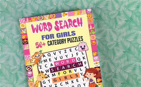 Word Search For Girls Unique Category Puzzles Challenging Word