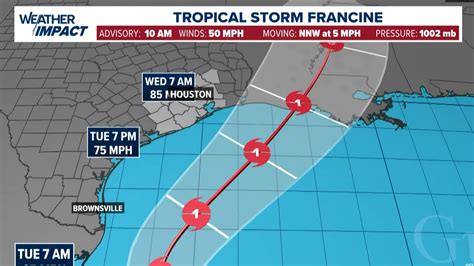 Tropical Update Tropical Storm Francine Forms In Gulf Khou