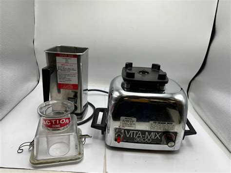 Vintage 1970s Vitamix 3600 Plus Blender Mixer Stainless