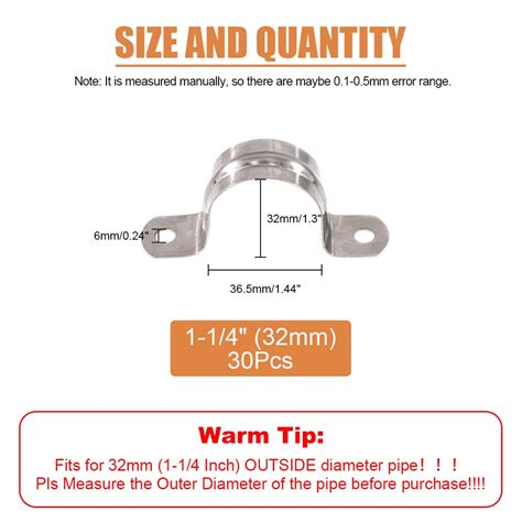 Snapklik Pcs M Two Hole Strap U Bracket Tube Strap Tension