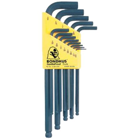 BONDHUS BALLPOINT HEX KEY L WRENCH SET GLOBALL HARDWARE MACHINERY