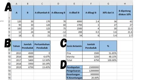 Contoh Soal Excel Untuk Tes Kerja Dan Jawabannya