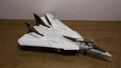 Papercraft Kit F 14 Tomcat Airplane 3d Paper Model Crafting Kit Pdf