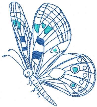 Butterfly Free Embroidery Design