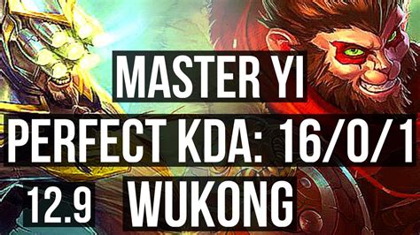 MASTER YI Vs WUKONG JNG 16 0 1 Quadra 2 5M Mastery Legendary