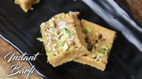 Instant Milk Powder Burfi In Mins Anybody Can Make Barfi Sweet