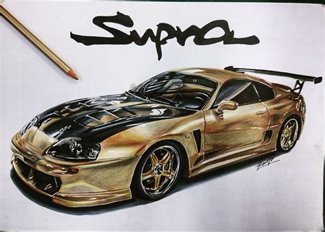 Toyota Drawing, Pencil, Sketch, Colorful, Realistic Art Images | Drawing Skill