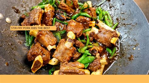 Stir Fry Pork Ribs Delicious And Easy To Make Youtube