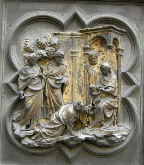 Porta Nord Del Battistero Di Firenze Adorazione Dei Magi