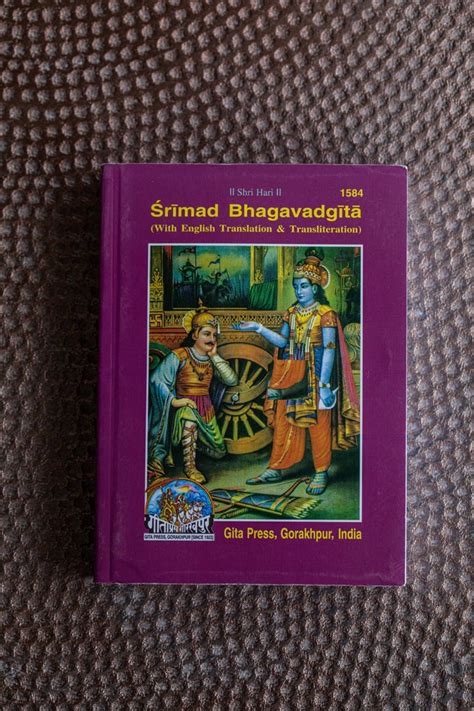 Original Srimad Bhagavad Gita English Translation And Transliteration