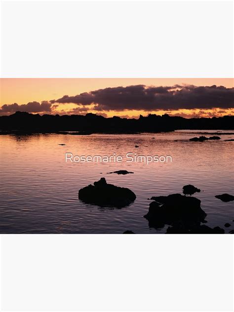 Sharks Cove Sunset Oahu Hawaii Poster For Sale By 1rosemarie