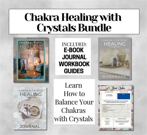 Chakra Healing Workbook Chakras Journal Crystal Healing Etsy