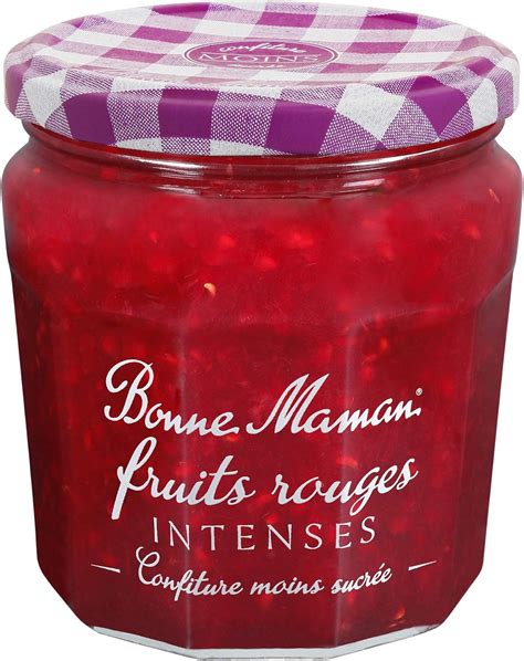 Bonne Maman Confiture fruits rouges moins sucrée Le pot de 335g