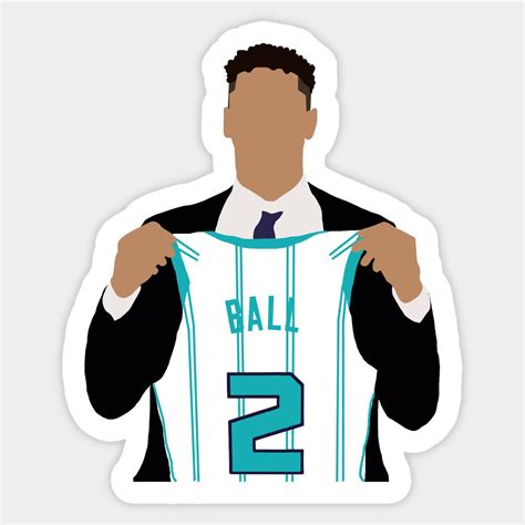 Lamelo Ball Draft Day Hornets Silhouette By Nba Sticker Design Lamelo