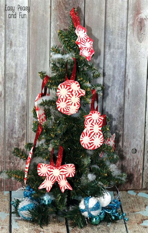 Peppermint Candy Ornaments - DIY Christmas Ornaments - Easy Peasy and Fun