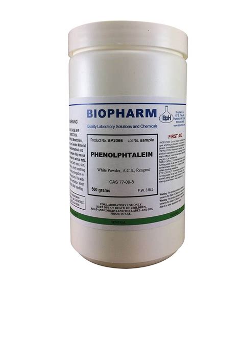 Phenolphthalein | Powder | Reagent | A.C.S. - Biopharm Inc.